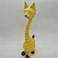 Hand‑Carved Bali Animal Figurine – Yellow Cat 40cm