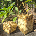 Handwoven Bali Storage Tote with Removable Inner Organisers