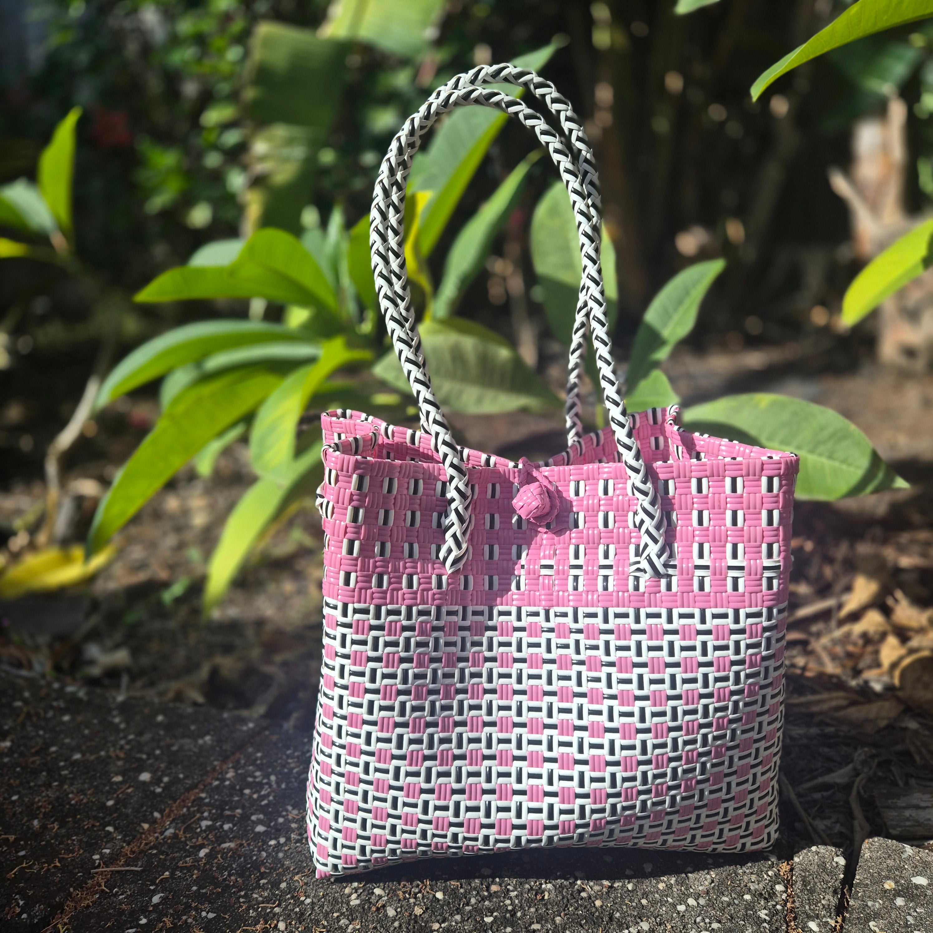 Handwoven Bali Long Handle Handbag – Woven Everyday Tote