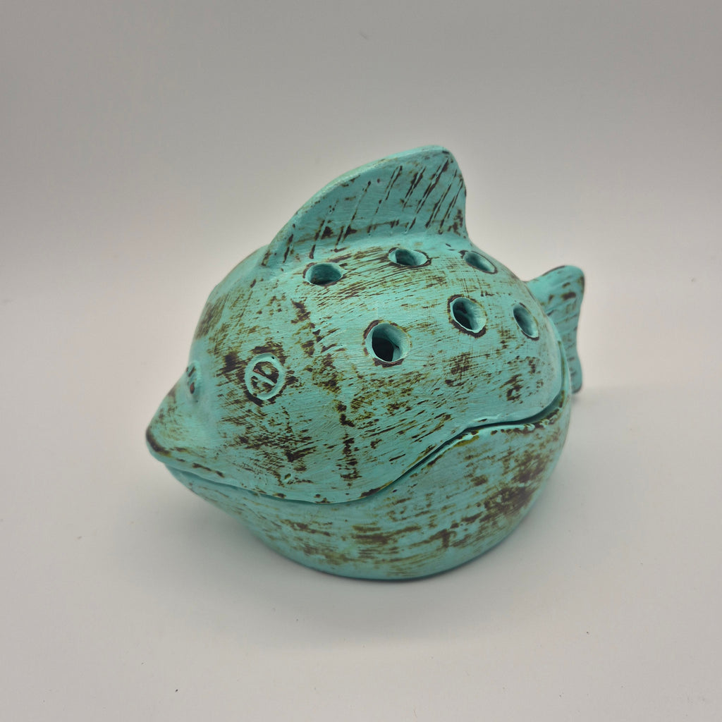Whimsical Animal Mosquito Coil Holder – Tin Animals & Ceramic Fish