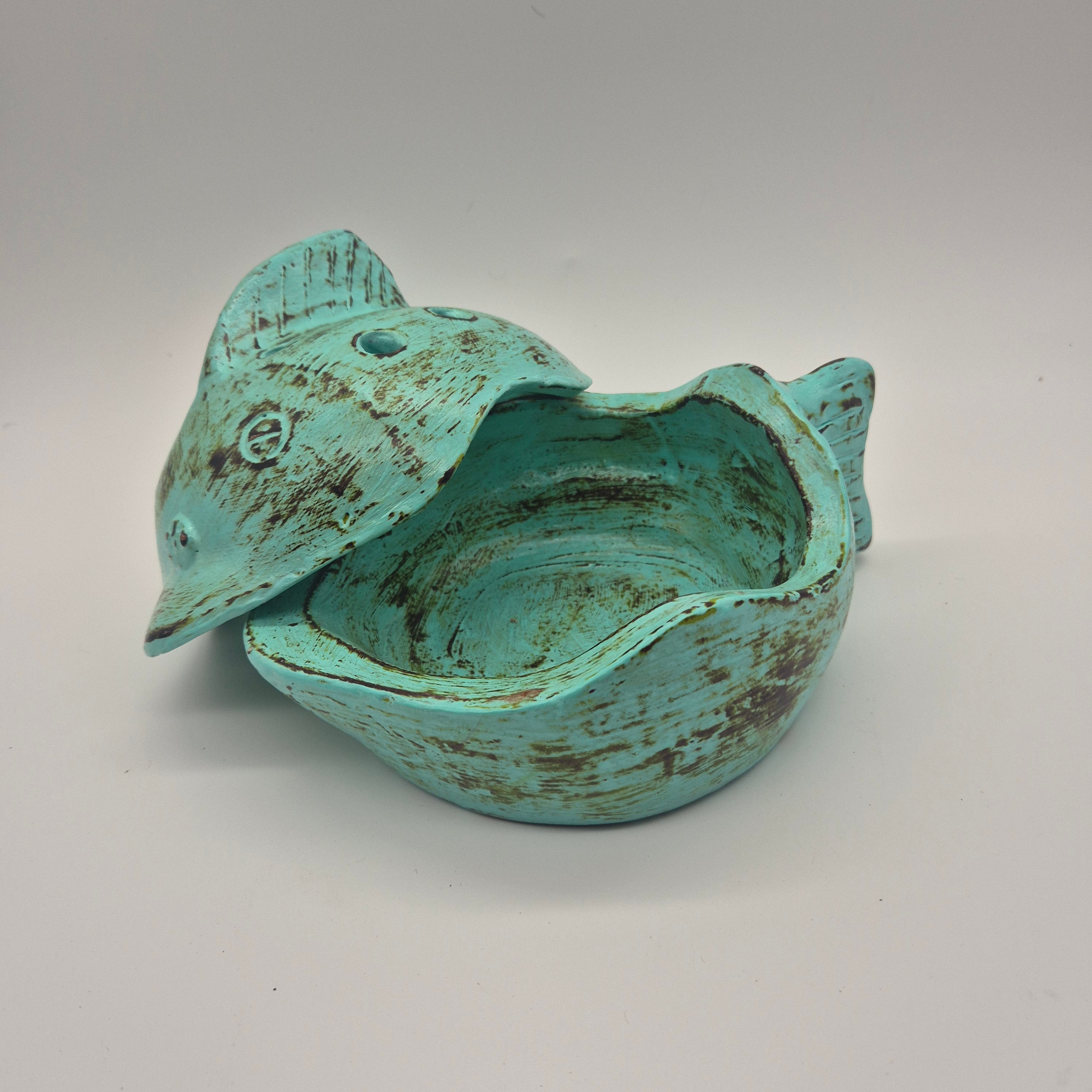 Whimsical Animal Mosquito Coil Holder – Tin Animals & Ceramic Fish