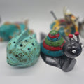Whimsical Animal Mosquito Coil Holder – Tin Animals & Ceramic Fish