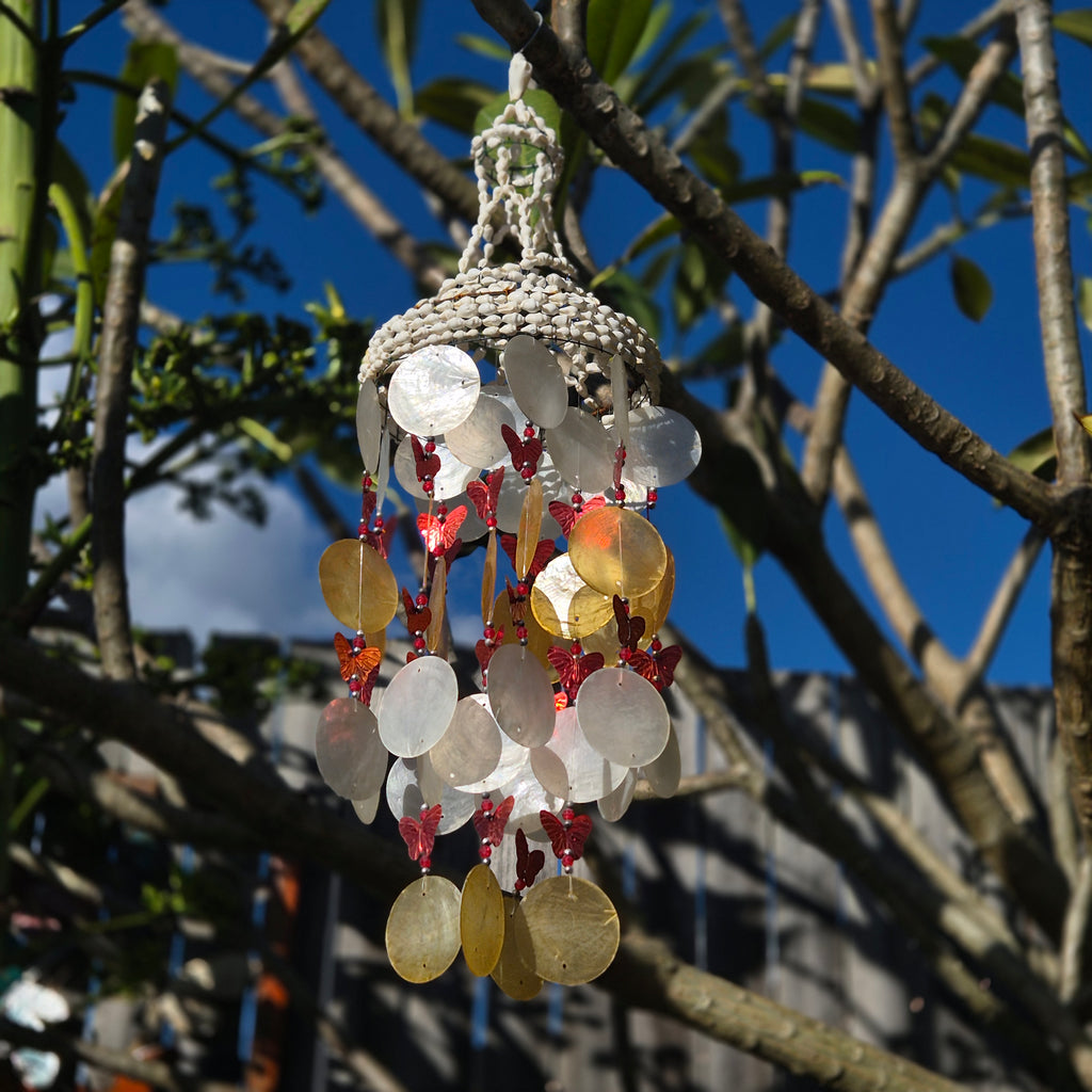 Bali Garden Shell Wind Chime 15cm